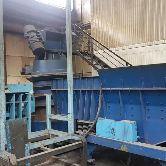 Billet Bunker w Spiral Conveyor